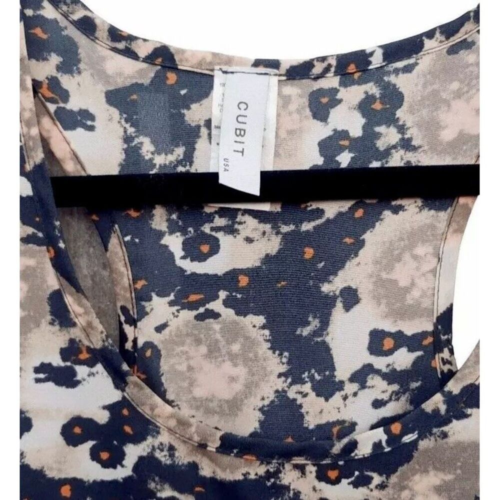 CUBIT Camo & Orange Racer Back Maxi Dress — Junior's SZ M (see measurements) - Picture 6 of 11